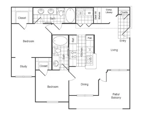 The Boulevard at Sonterra floor plan 14