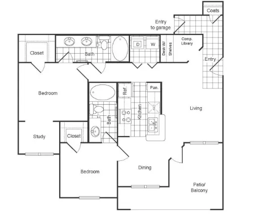 The Boulevard at Sonterra floor plan 16