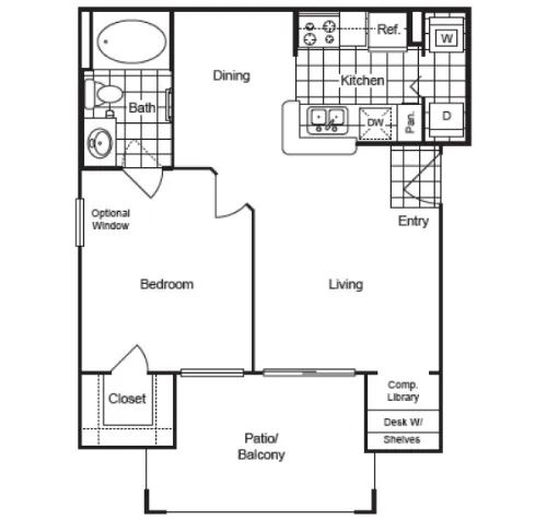 The Boulevard at Sonterra floor plan 2