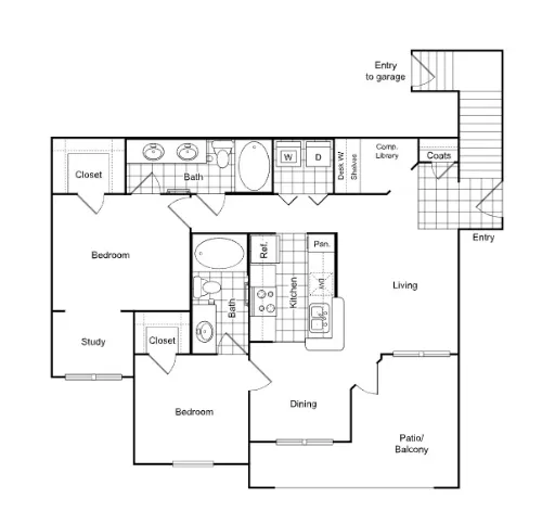 The Boulevard at Sonterra floor plan 21