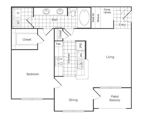 The Boulevard at Sonterra floor plan 6