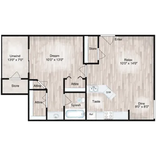 The Branch at Medical Center San Antonio Floorplan 2
