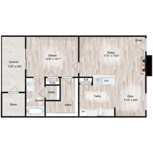 The Branch at Medical Center San Antonio Floorplan 3