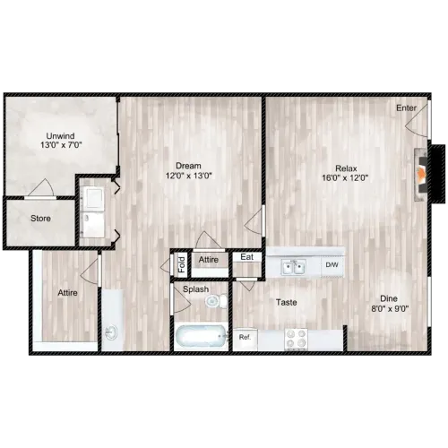 The Branch at Medical Center San Antonio Floorplan 4