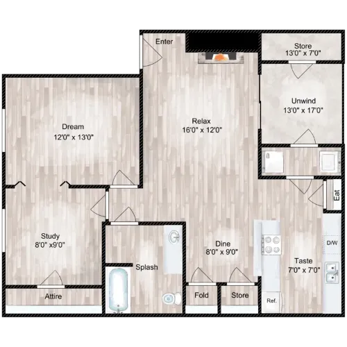 The Branch at Medical Center San Antonio Floorplan 7
