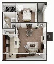 The Dominion Apartments Lubbock FloorPlan 5