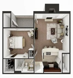 The Dominion Apartments Lubbock FloorPlan 6
