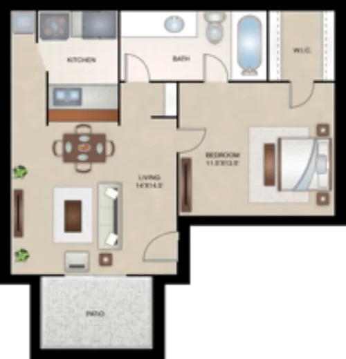 The Enclave Lubbock FloorPlan 1