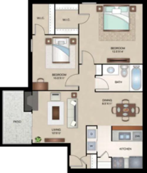 The Enclave Lubbock FloorPlan 3