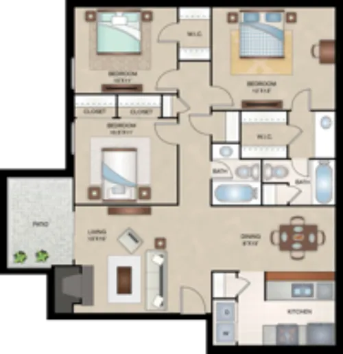 The Enclave Lubbock FloorPlan 5