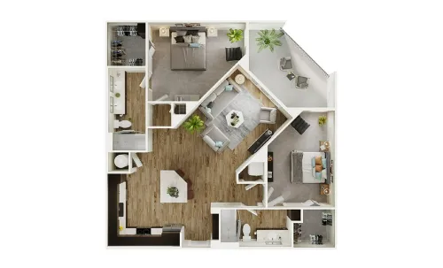 The Flats at River North San Antonio FloorPlan 10