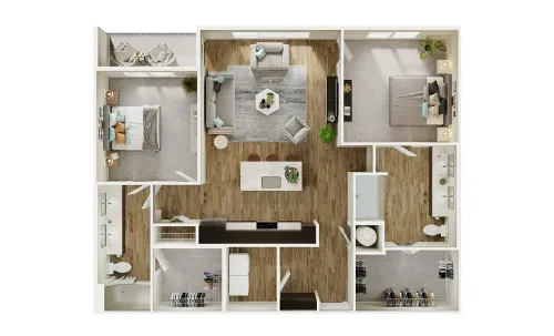 The Flats at River North San Antonio FloorPlan 12