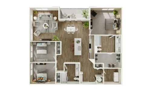 The Flats at River North San Antonio FloorPlan 15