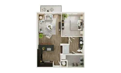The Flats at River North San Antonio FloorPlan 4