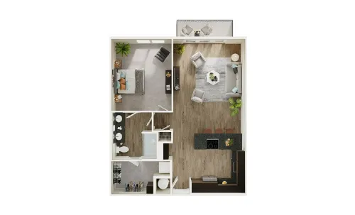 The Flats at River North San Antonio FloorPlan 7