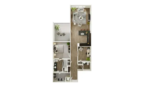 The Flats at River North San Antonio FloorPlan 8
