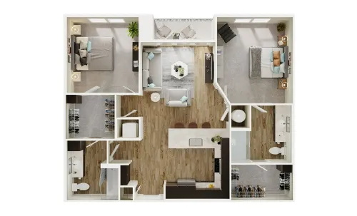 The Flats at River North San Antonio FloorPlan 9