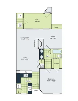 The Henry B San Antonio Floorplan 5