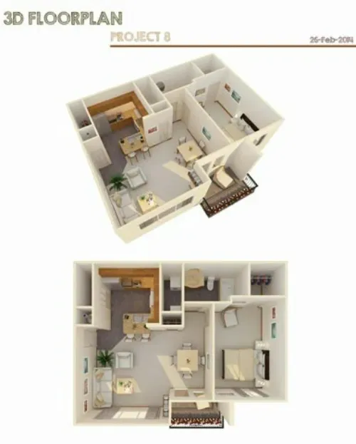 The Icon at Lubbock FloorPlan 1