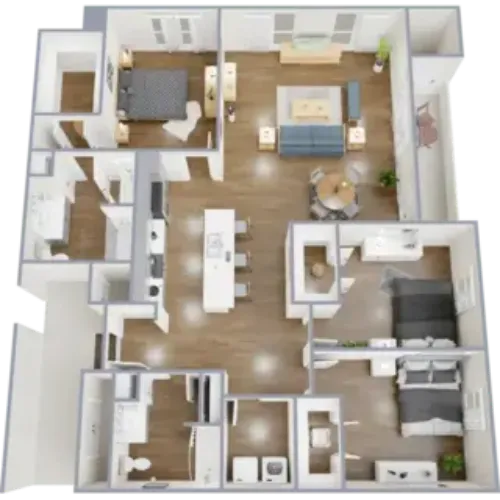The Josephine San Antonio Floorplan 12