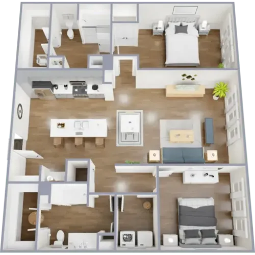 The Josephine San Antonio Floorplan 9