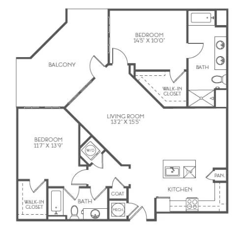 The Kennedy Apartments San Antonio Floorplan 10