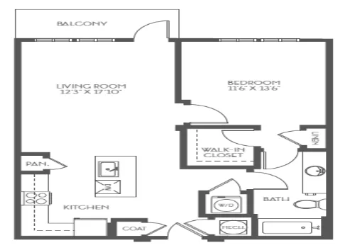 The Kennedy Apartments San Antonio Floorplan 3