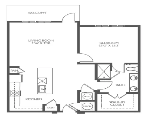 The Kennedy Apartments San Antonio Floorplan 4