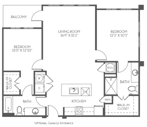 The Kennedy Apartments San Antonio Floorplan 8