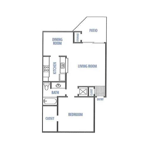 The Landing Apartments San Antonio FloorPlan 2