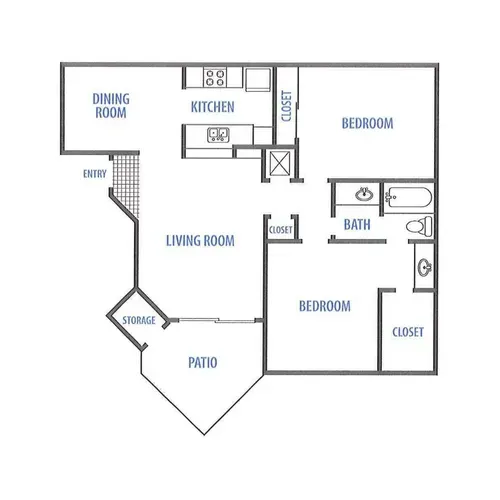 The Landing Apartments San Antonio FloorPlan 4