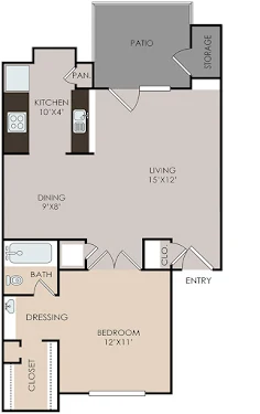 The Mission at Medical Apartments San Antonio Floorplan 10