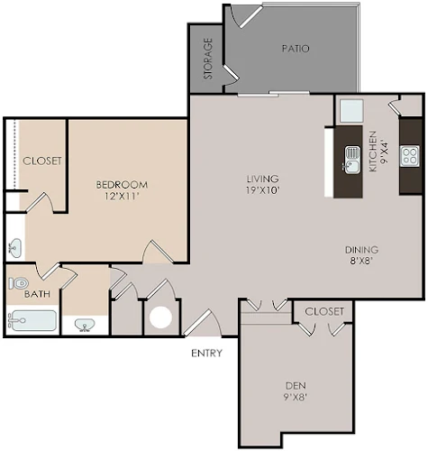 The Mission at Medical Apartments San Antonio Floorplan 6