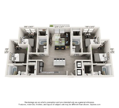 The Oasis San Antonio Floorplan 4