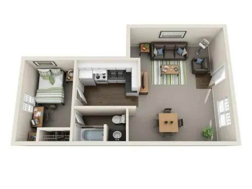 The One at Lubbock floor plan 1