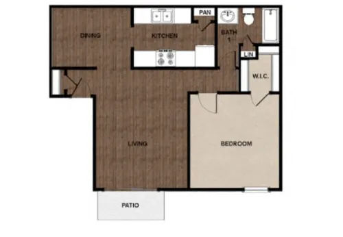 The Palms at 8800 floor plan 1