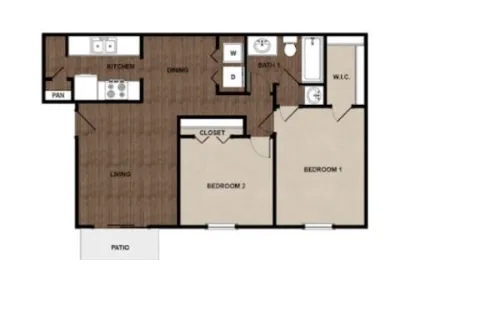 The Palms at 8800 floor plan 2