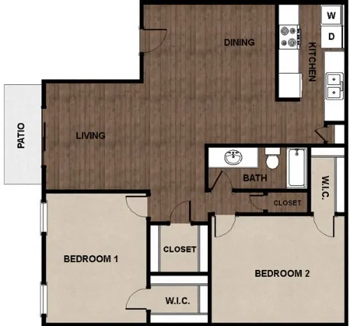 The Palms at 8800 floor plan 3