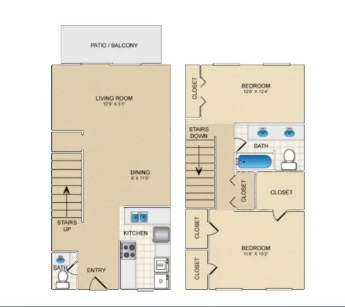 The Palms at 8800 floor plan 4