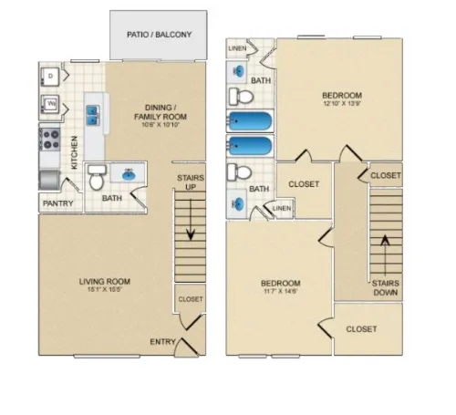 The Palms at 8800 floor plan 7