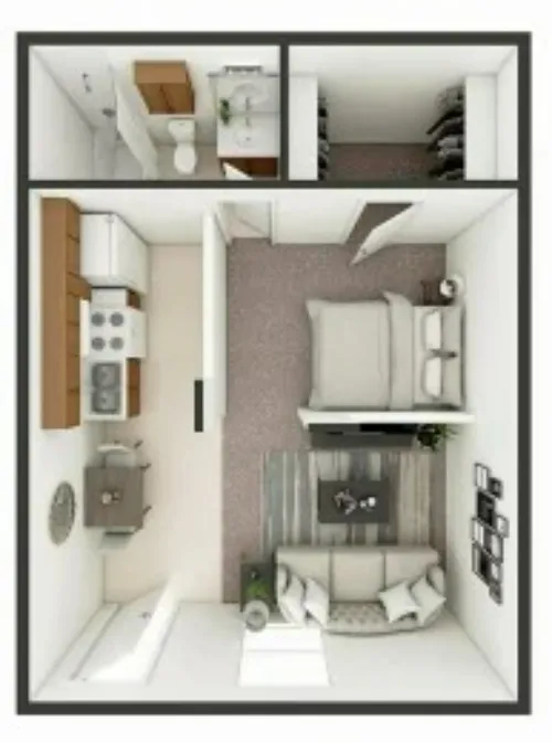 The Park Apartments Lubbock FloorPlan 2
