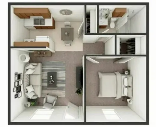 The Park Apartments Lubbock FloorPlan 3