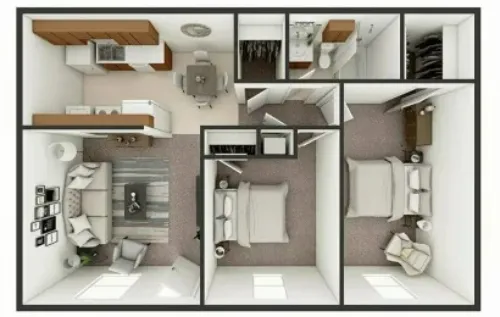 The Park Apartments Lubbock FloorPlan 6