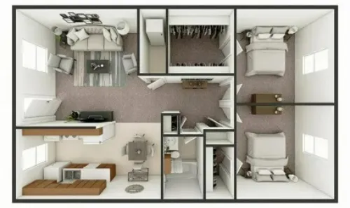 The Park Apartments Lubbock FloorPlan 7