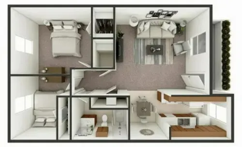The Park Apartments Lubbock FloorPlan 8