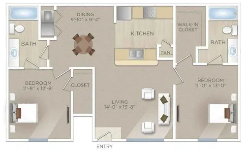 The Park at Braun Station San Antonio FloorPlan 7