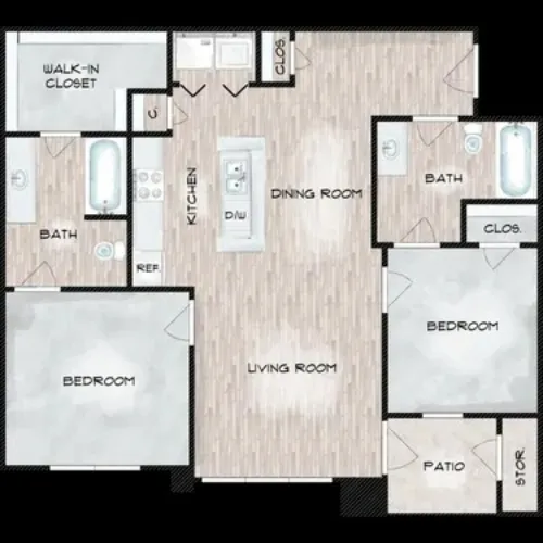 The Park at Sutton Oaks San Antonio FloorPlan 2