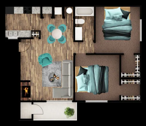 The Place at Oak Hills floor plan 6