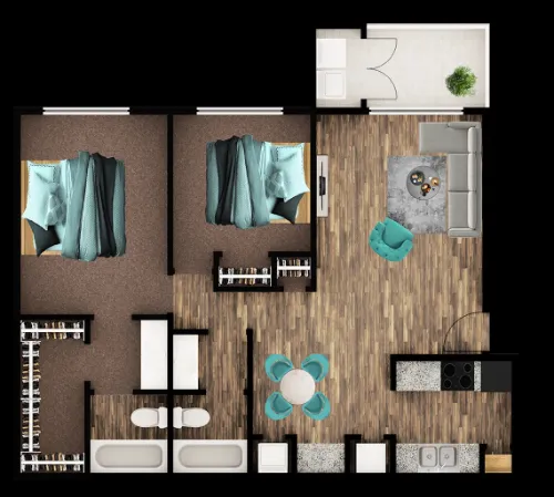 The Place at Oak Hills floor plan 8