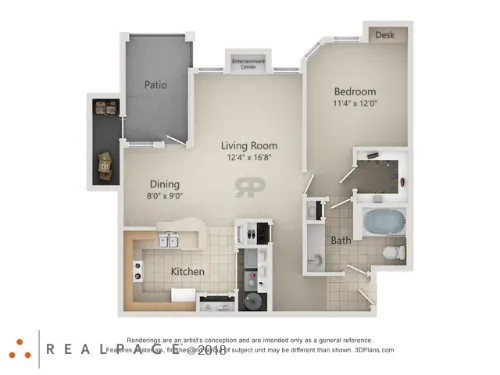 The Ravinia Apartments San Antonio Floorplan 2